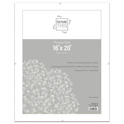 Perspex Clip Photo Frame: 16&rdquo; x 20&rdquo; image number 1