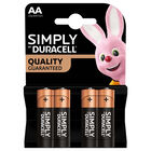 Duracell Simply AA Batteries: Pack of 4 image number 1
