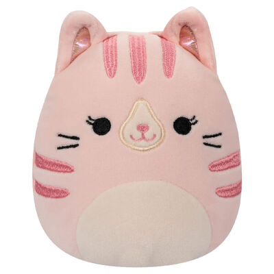 Squishmallows Flipamallow Plush: Laura the Pink Tabby/ Sheena The Tie Dye Swirl Dog image number 1