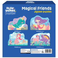 PlayWorks Magical Friends 4 in 1 Jigsaw Puzzles