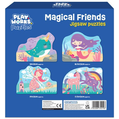 PlayWorks Magical Friends 4 in 1 Jigsaw Puzzles image number 2