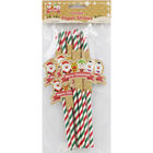 Christmas Paper Straws - 10 Pack image number 1
