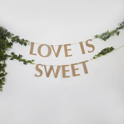 Love is Sweet Kraft Buffet Bunting image number 3