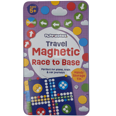 PlayWorks Kids&rsquo; Magnetic Race to Base Game Tin image number 1