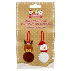 Make Your Own Pom Pom Decorations: Snowman & Reindeer image number 1