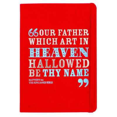 A5 Case Bound PU Our Father Which Art Notebook image number 1