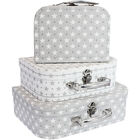 Grey Stars Storage Suitcases - Set Of 3 image number 1