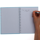 A5 Wiro Blue Quote Notebook image number 3