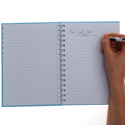 A5 Wiro Blue Quote Notebook image number 3
