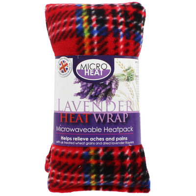 Red Tartan Lavender Microwaveable Heat Wrap image number 1