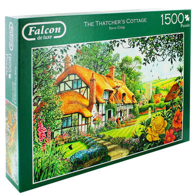 The Thatchers Cottage 1500 Piece Jigsaw Puzzle image number 1