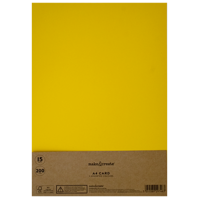 A4 Assorted Card: Pack of 15 image number 1