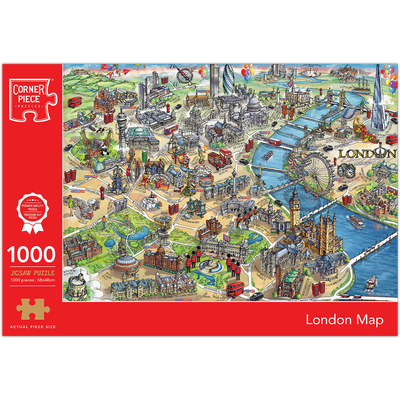London Map 1000 Piece Jigsaw Puzzle image number 1
