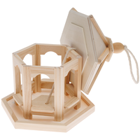 Wooden Birdhouse Feeder: 19 x 16.5 x 24cm