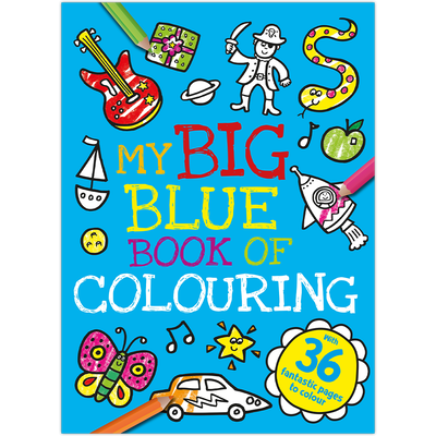 My Big Blue Book of Colouring image number 1