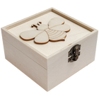 Wooden Bee Box with Clasp 11.5 x 11.5 x 6.5cm image number 2