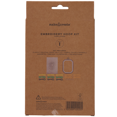 Embroidery Hoop Kit: Sunflower image number 3