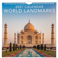 World Landmarks Square Calendar 2027