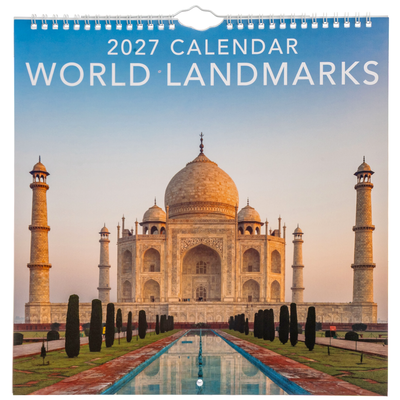World Landmarks Square Calendar 2027 image number 1