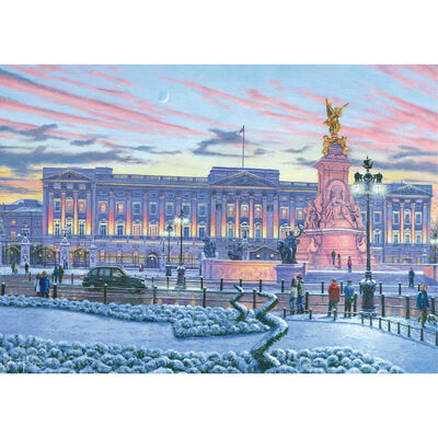 Buckingham Palace in Snow 1000 Piece Jigsaw Puzzle image number 2