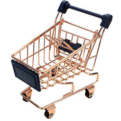 Rose Gold Mini Shopping Trolley image number 1