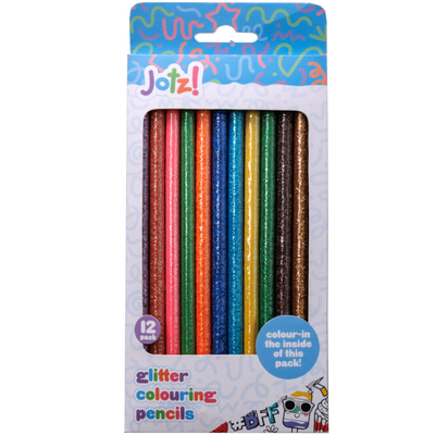 Jotz! Glitter Colouring Pencils: Pack of 12 image number 1
