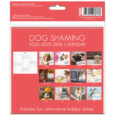 Dog Shaming 2022-2023 Mid-Year Desk Calendar image number 2