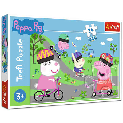 Peppa Pig's Active Day 24 Piece Maxi Jigsaw Puzzle image number 1