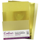 Crafters Companion A4 Luxury Cardstock Pack - Gold image number 2