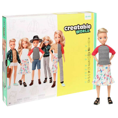 Creatable World Deluxe Character Kit: Blonde Wavy Hair image number 1