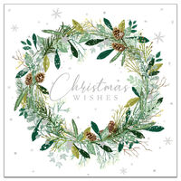 Charity Christmas Wreath Cards: Pack of 10