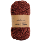Super Soft Chenille Yarn: Chocolate 100g image number 1