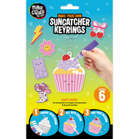 Make Your Own Suncatcher Keyrings: Pack of 6