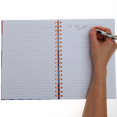 B5 Wiro Blue Colour Block Notebook image number 3