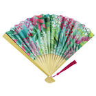 Blue Floral Paper Fan image number 1