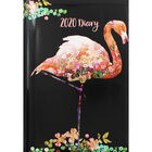 A5 Sequin Flamingo 2020 Week to View Diary image number 1