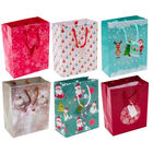 Assorted Medium Christmas Gift Bags: Pack of 6 image number 1