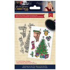 Sara Signature Acrylic Stamp: Twas the Night Before Christmas: Stockings by the Fire image number 1