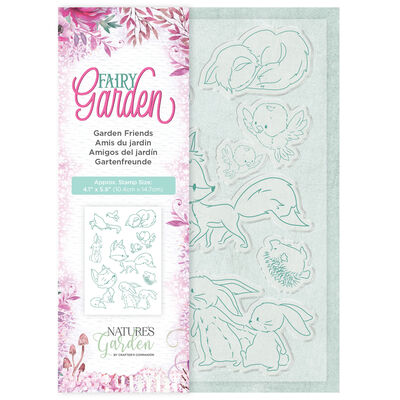 Natures Garden Fairy Garden Acrylic Stamp - Garden Friends image number 1