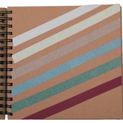 Assorted Glitter Washi Tape: Pack of 6 image number 4