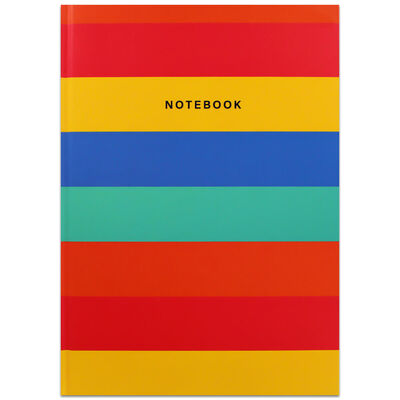 A4 Bright Stripes Notebook image number 1