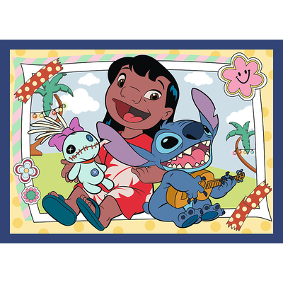Disney Stitch 4 x 88 Piece Jigsaw Puzzle Set image number 3