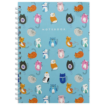 B5 Blue Cat Notebook image number 1
