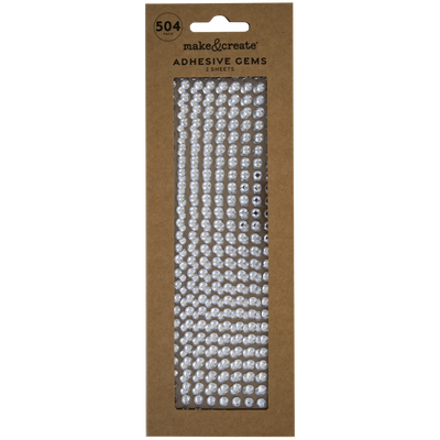 Silver Adhesive Gems: Pack of 504 image number 1
