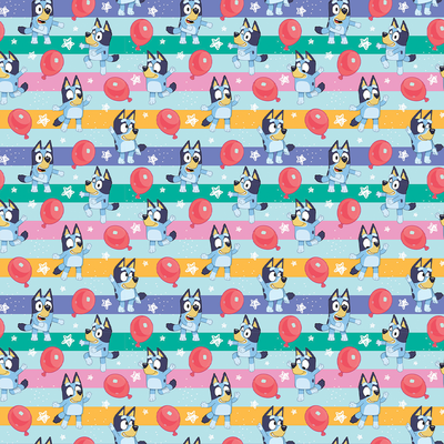 Bluey 2 Sheet 2 Tag Gift Wrap Set image number 1