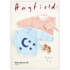 Hayfield Baby Bonus DK: Moon & Star Wrap Top Knitting Pattern 5424 image number 1