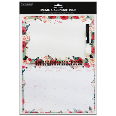 Floral 2022 Memo Calendar image number 1