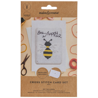 Cross Stitch Card Set: Bee
