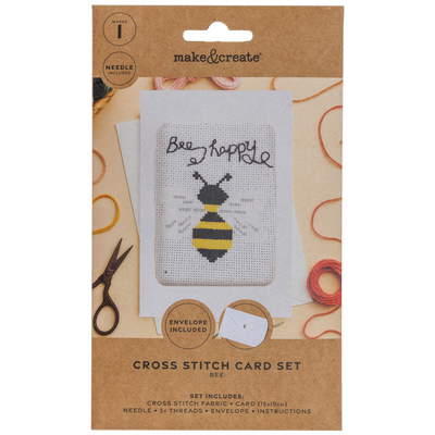 Cross Stitch Card Set: Bee image number 1