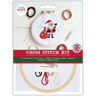 Cross Stitch Hoop Kit: Santa image number 1